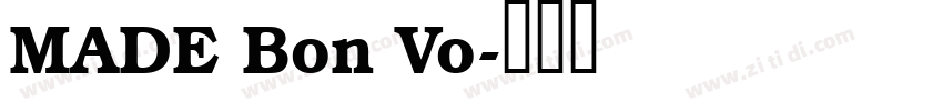 MADE Bon Vo字体转换